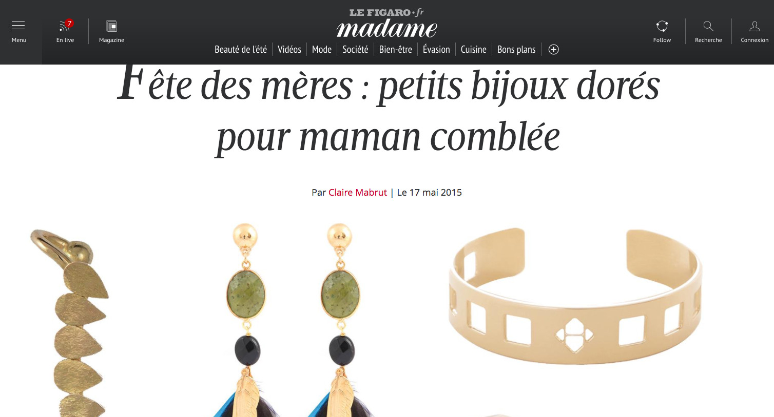 Le Figaro Madame Fête des mères